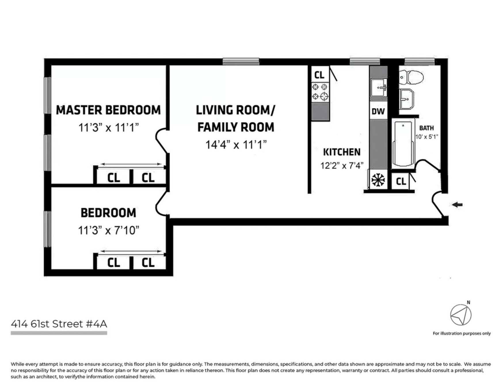 414 61st Street, New York, NY 11220, 2 Bedrooms Bedrooms, 5 Rooms Rooms,1 BathroomBathrooms,Residential,For Sale,414 61st Street,61st,RLMX-95270