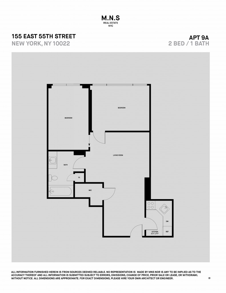 Floorplan for 155 East 55th Street, 9-A