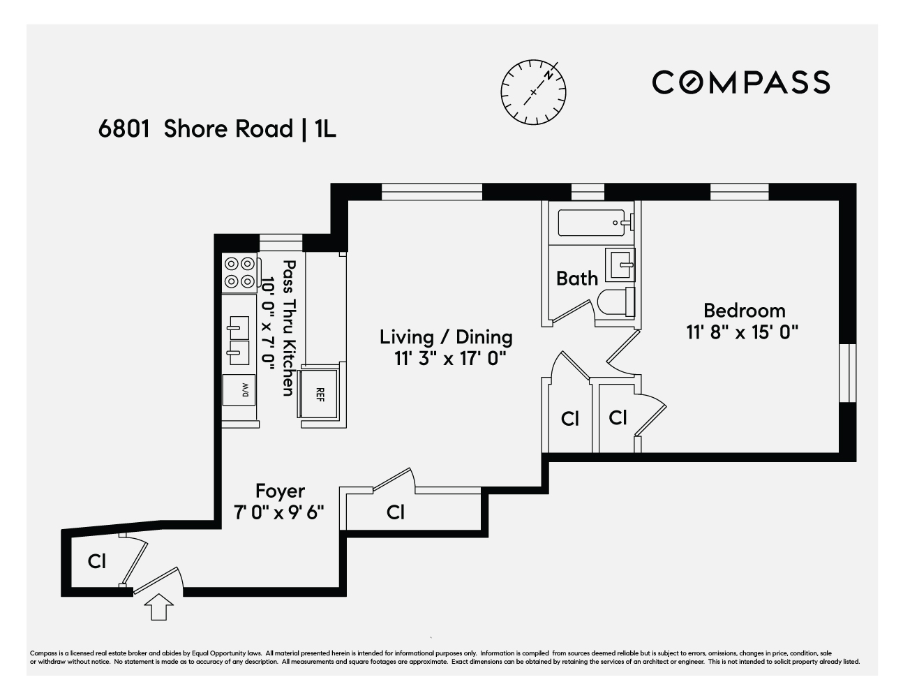 Floorplan for 6801 Shore Road, 1L