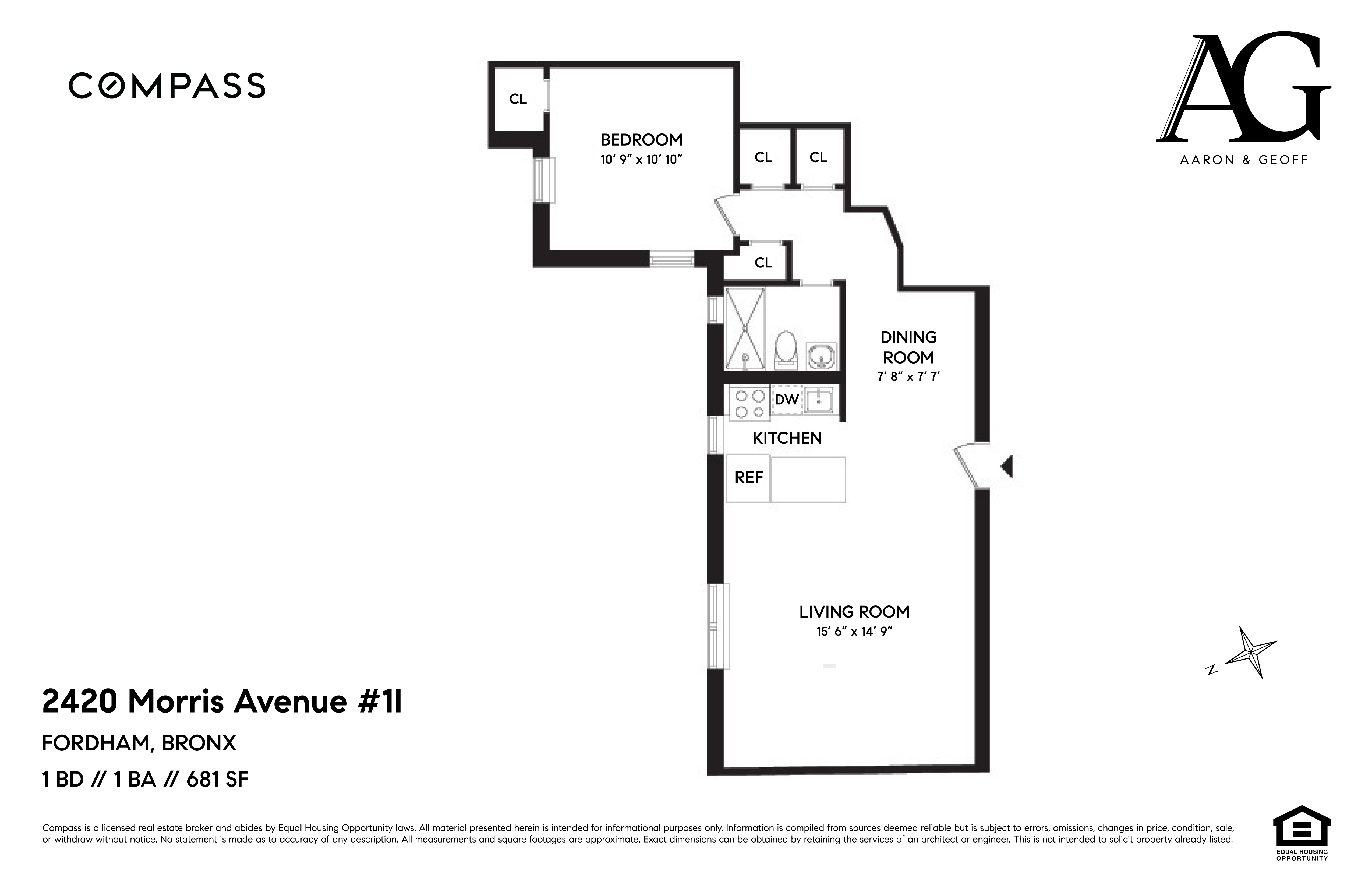 Floorplan for 2420 Morris Avenue, 1I