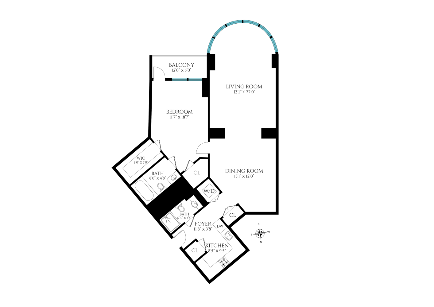 Floorplan for 330 East 38th Street, 49Q