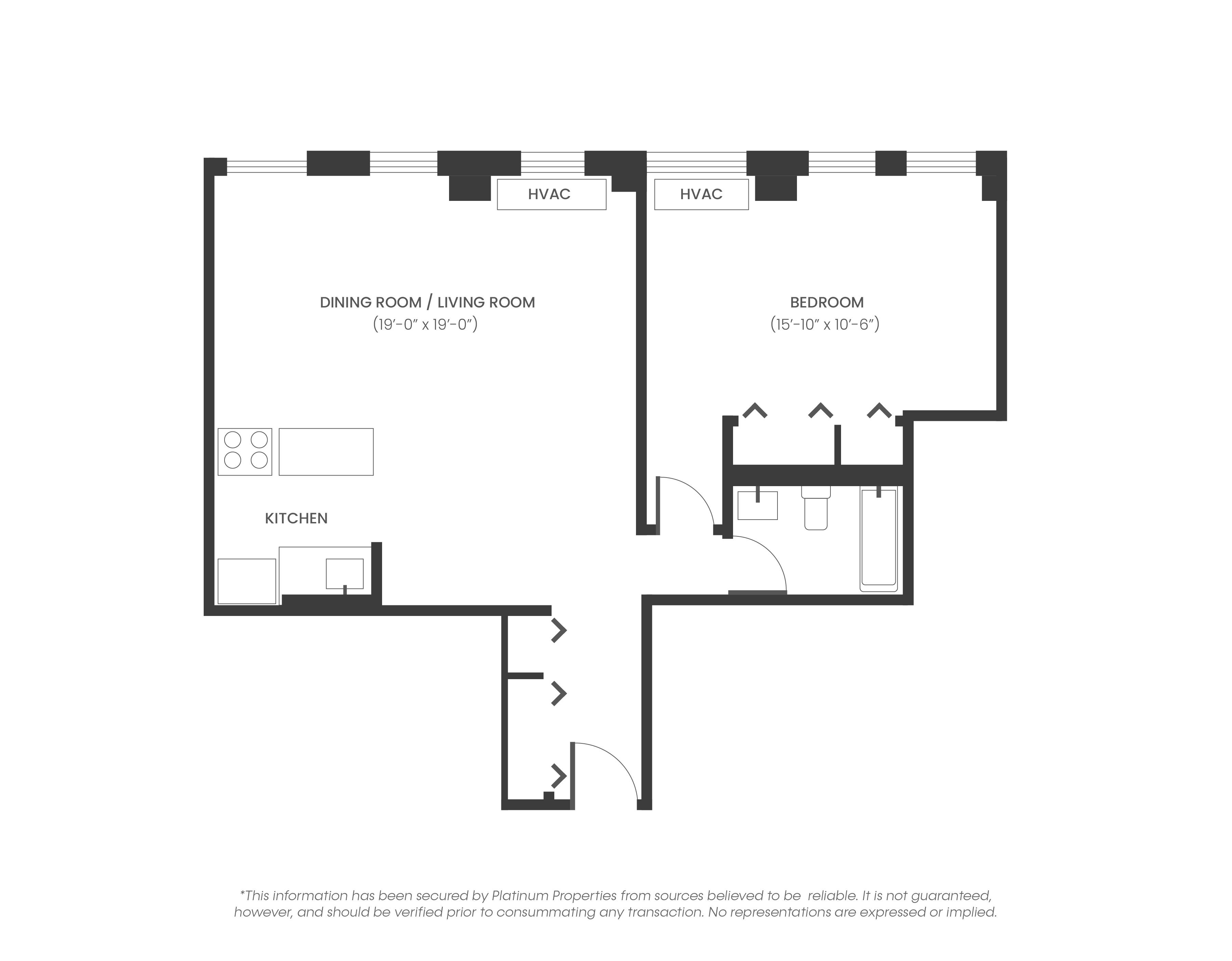 Floorplan for 225 Rector Place, 21-A