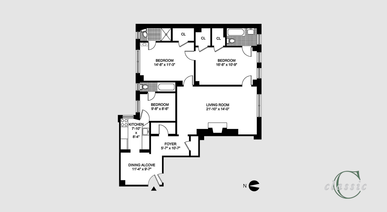 Floorplan for 215 East 73rd Street, 4A