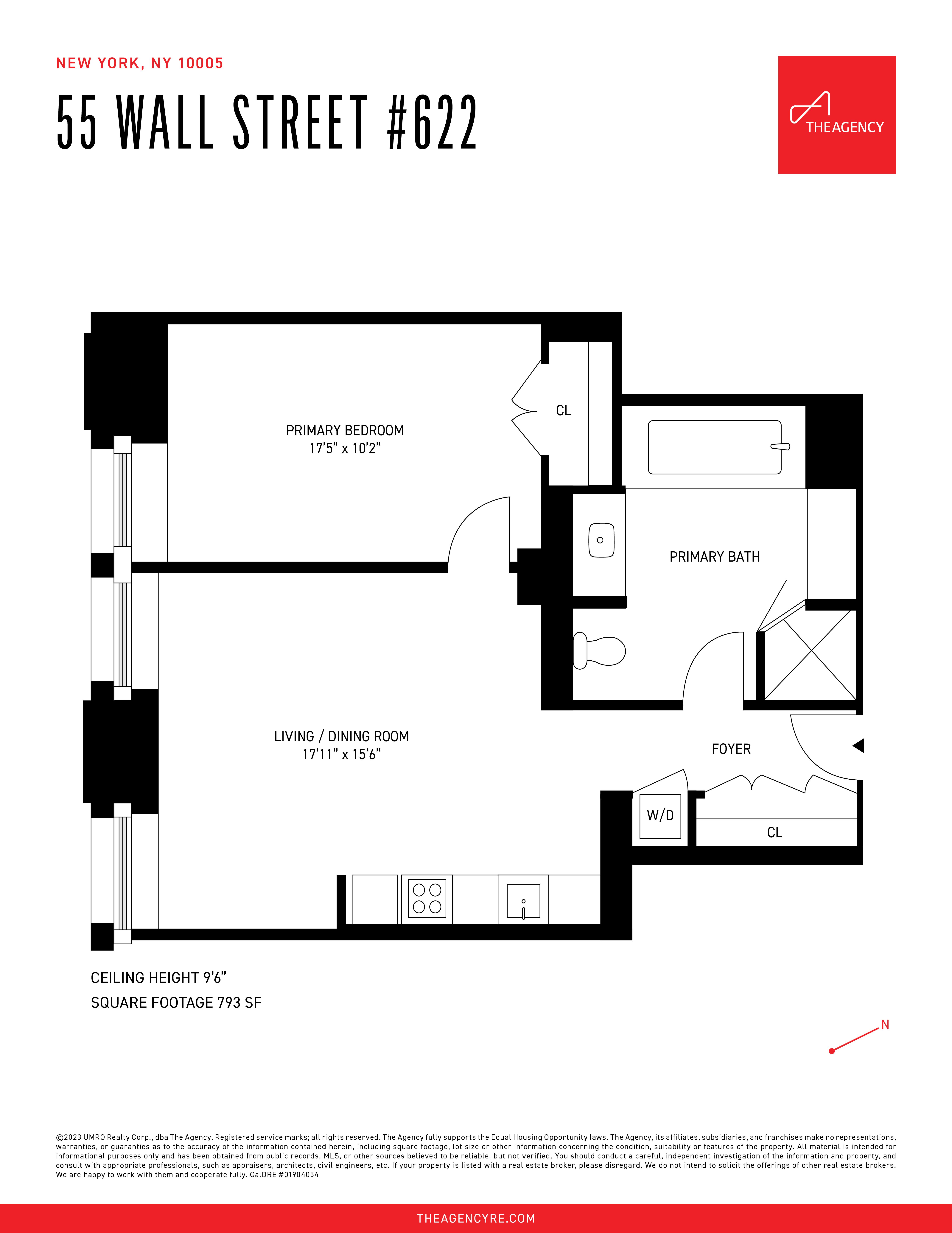 Floorplan for 55 Wall Street, 622