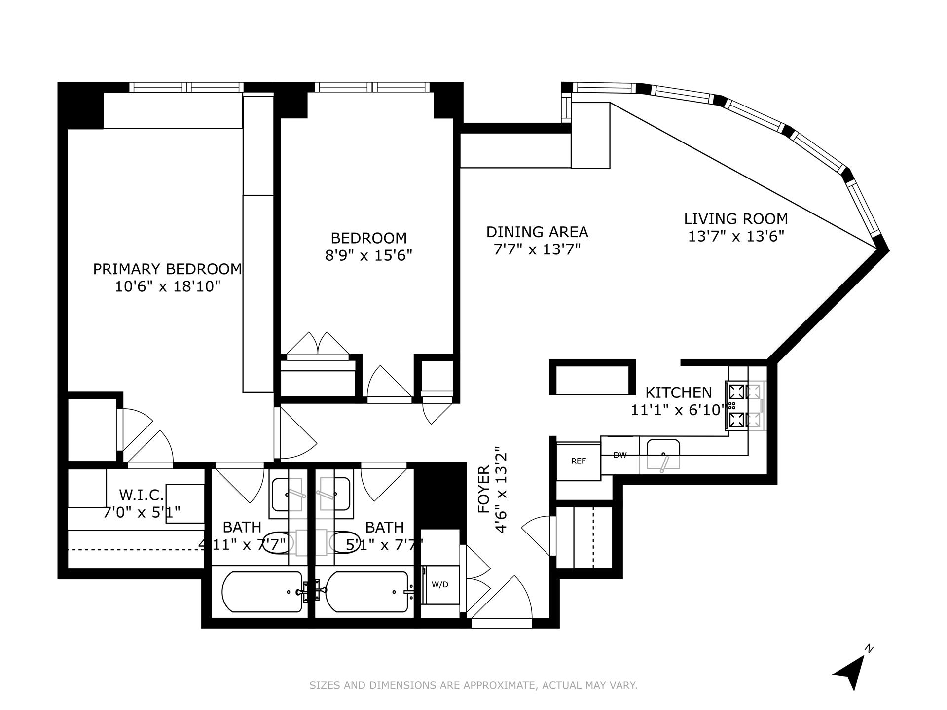 Floorplan for 200 East 94th Street, 414