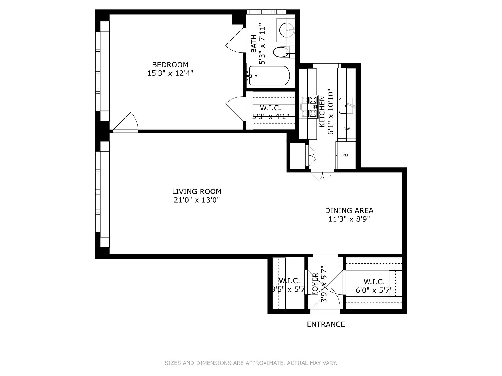 Floorplan for 320 Central Park, 6F