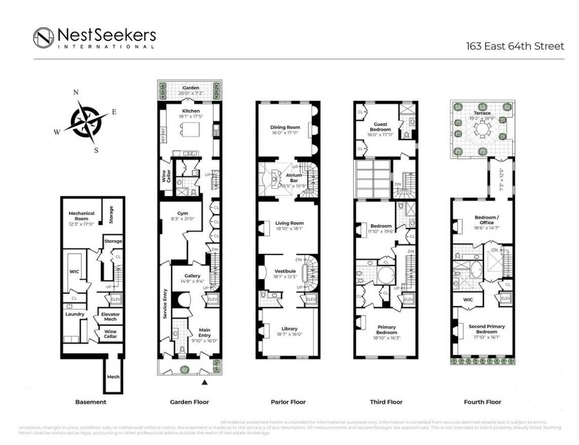 Floorplan for 163 East 64th Street