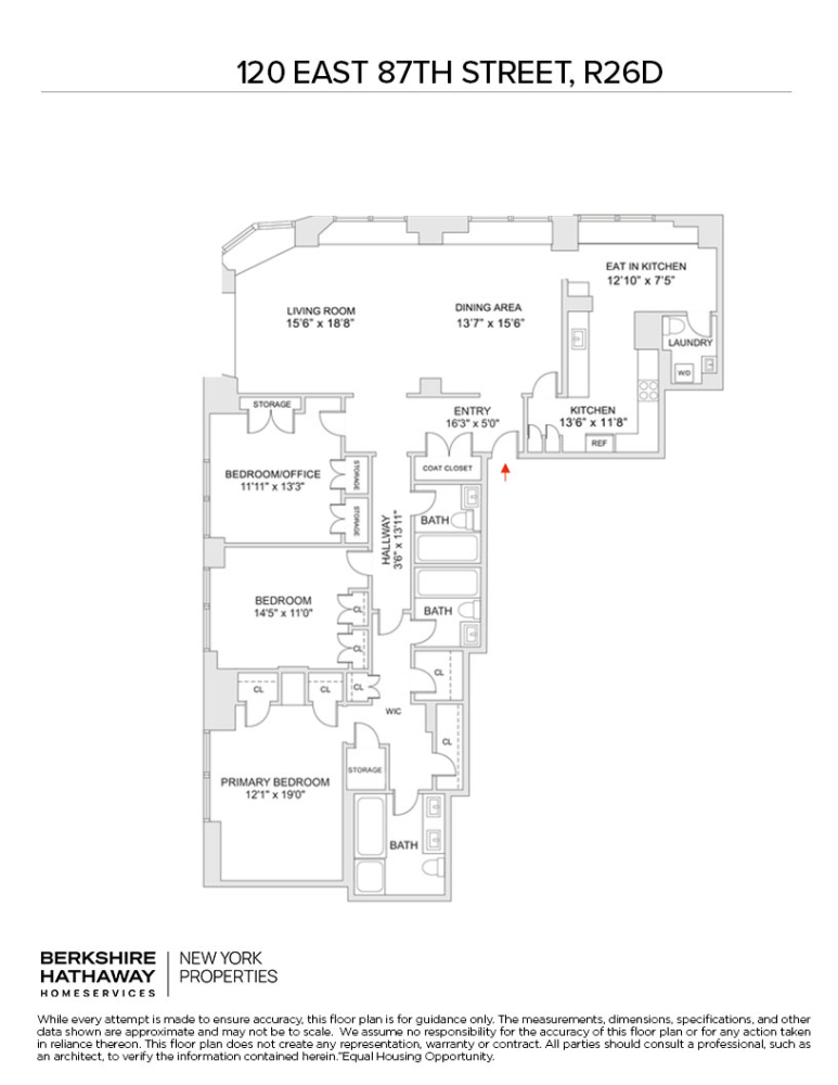Floorplan for 120 East 87th Street, R26D