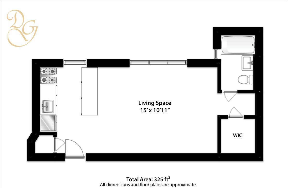 Floorplan for 9430 Ridge Boulevard, 6-D