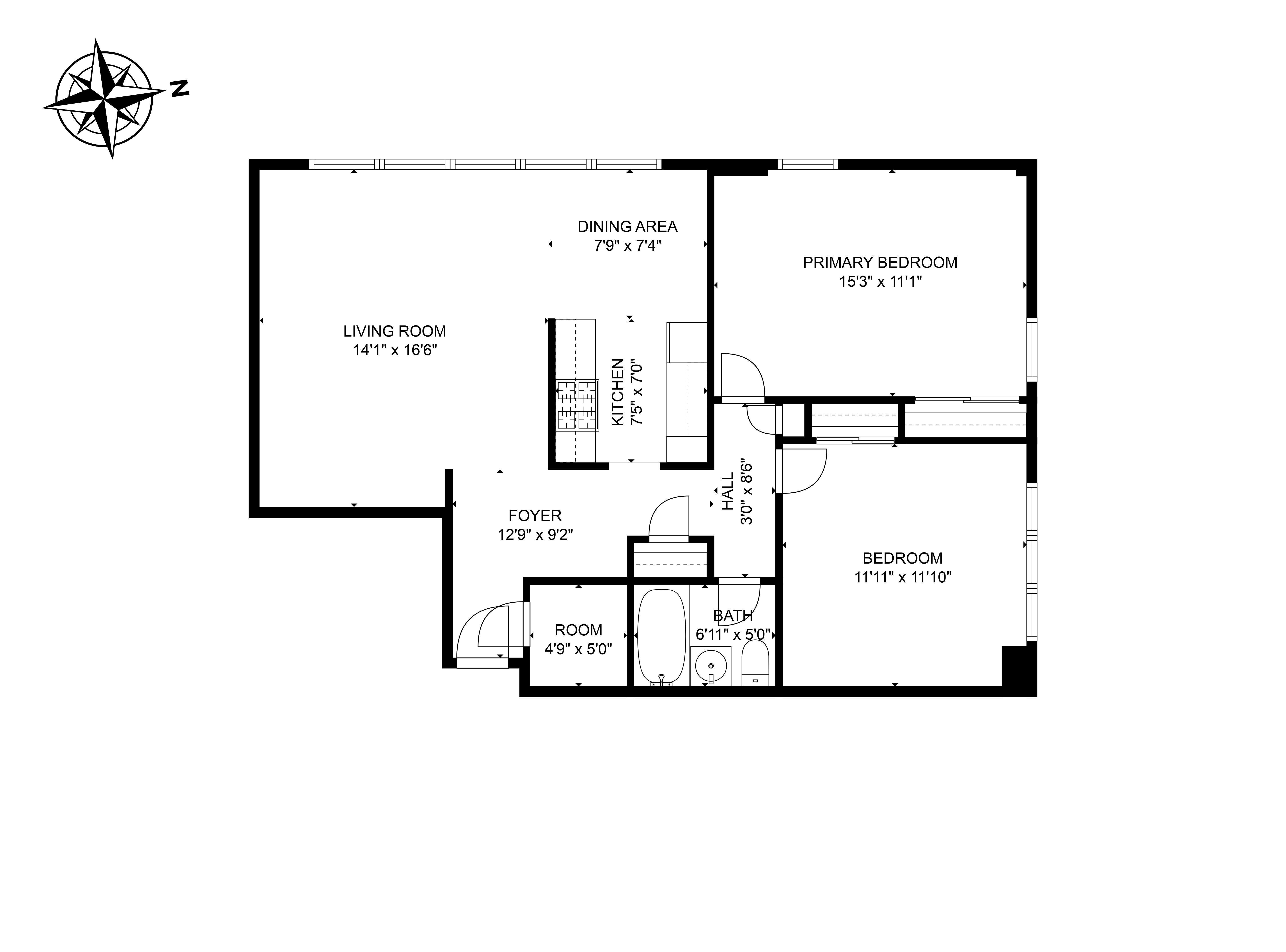 Floorplan for 33-55 14th Street