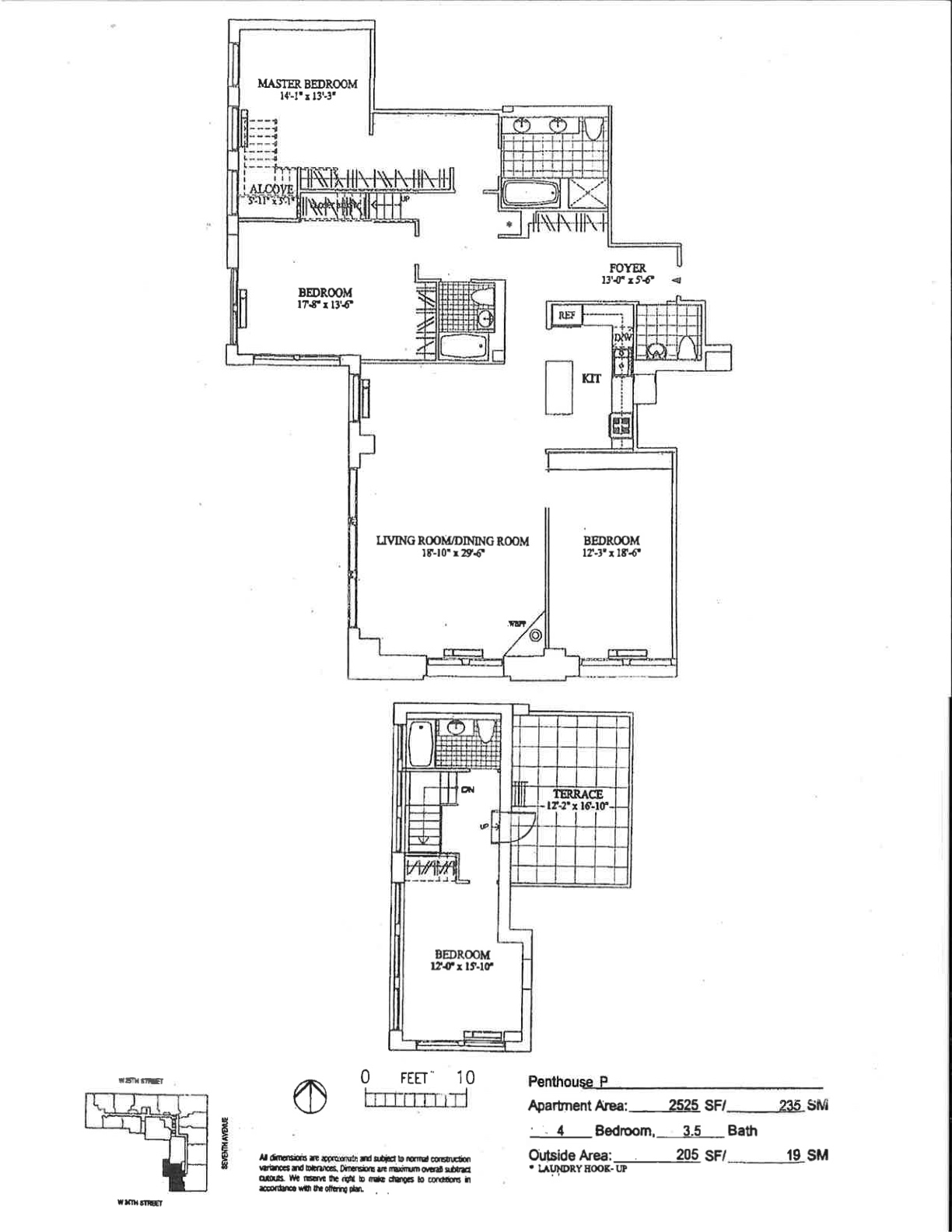 Floorplan for 252 7th Avenue, PHP