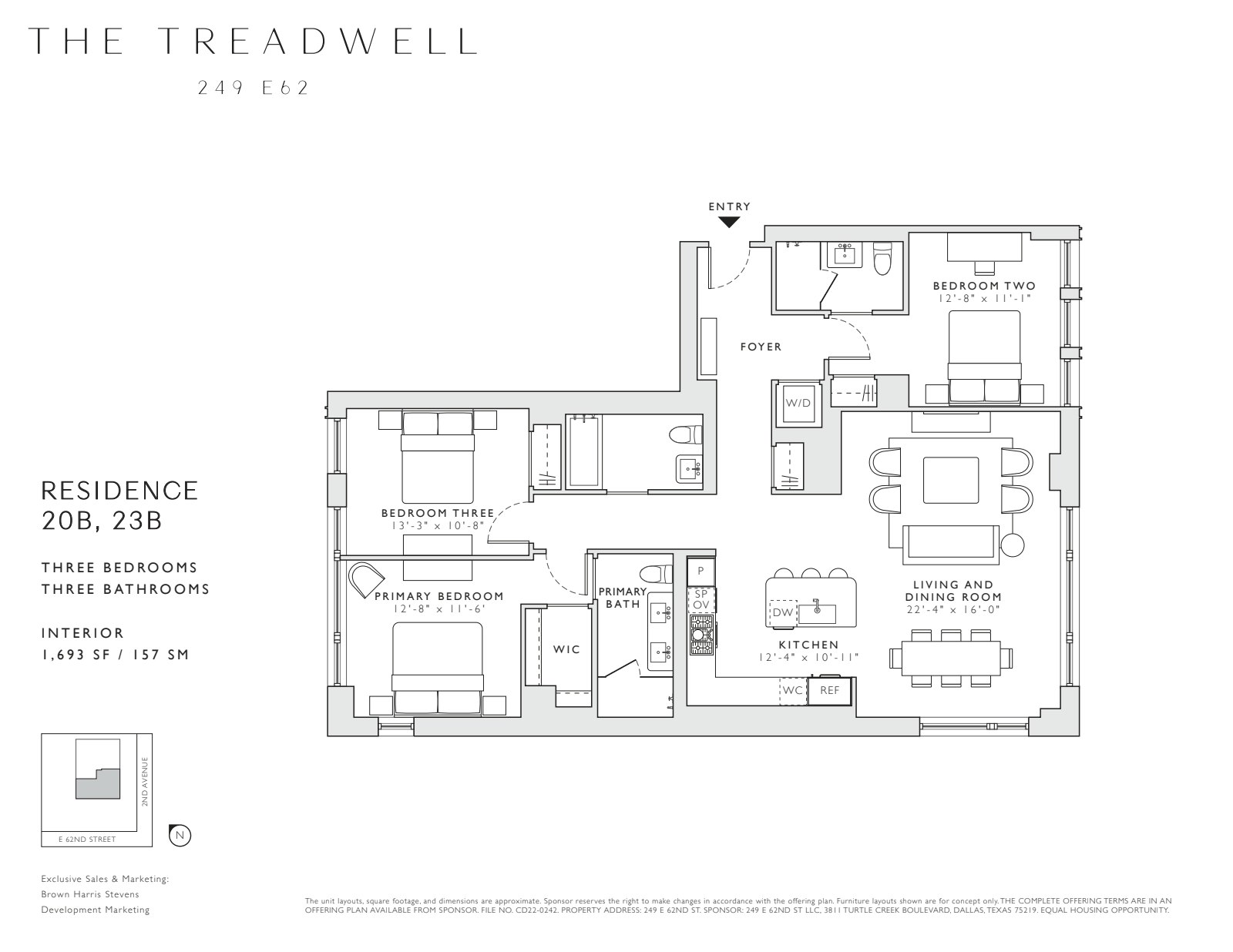 Floorplan for 249 East 62nd Street, 20B