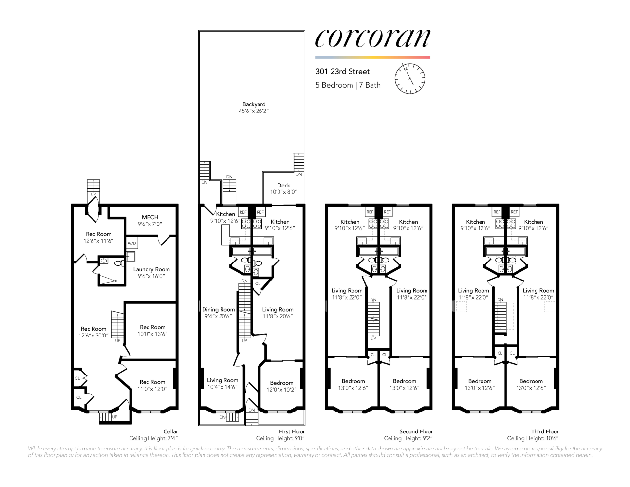 Floorplan for 301 23rd Street