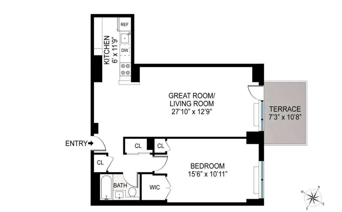 Floorplan for 400 East 77th Street, 12-B