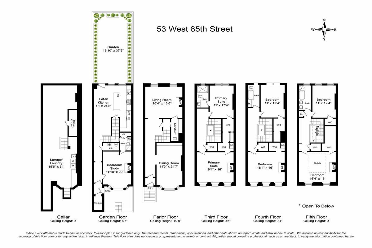 Floorplan for 53 West 85th Street