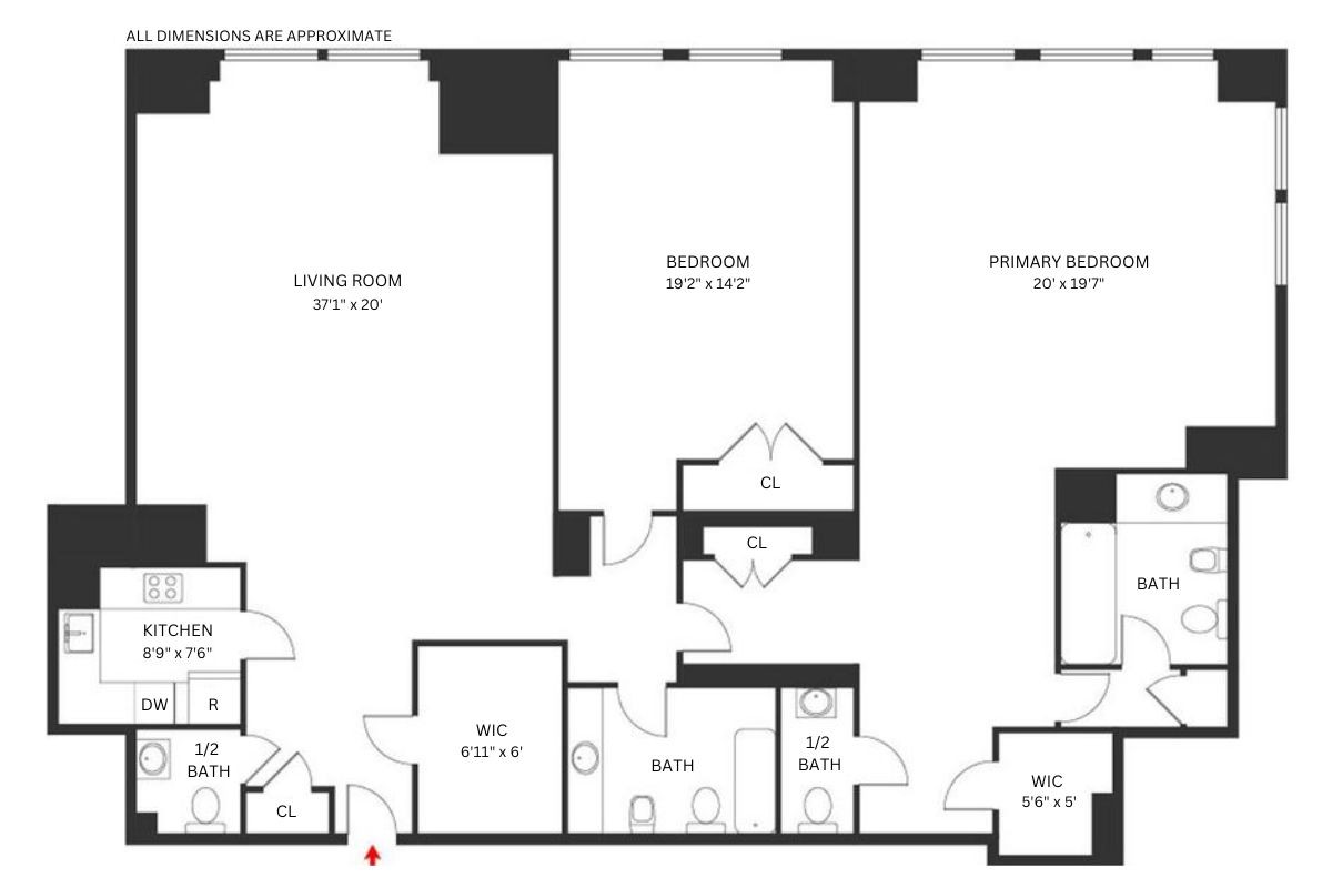 Floorplan for 721 5th Avenue, 55DM