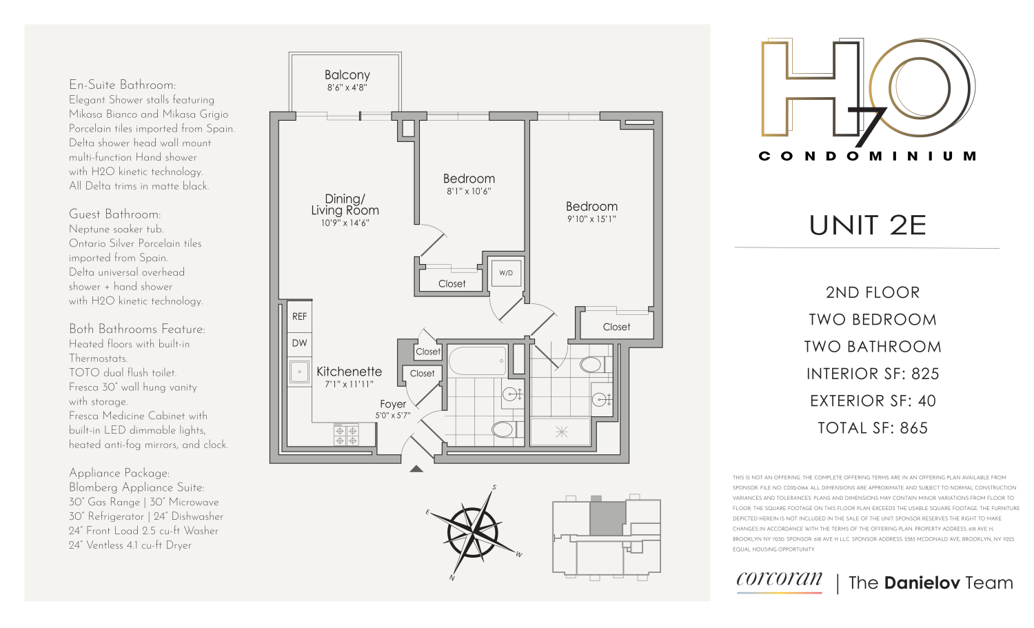 Floorplan for 618 Ave H, 2E