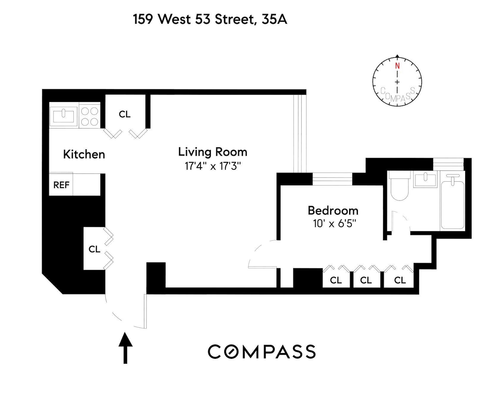 Floorplan for 159 West 53rd Street, 35A