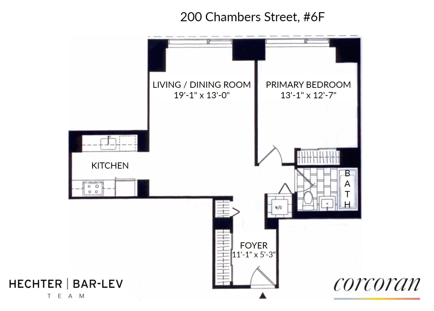 Floorplan for 200 Chambers Street, 6F