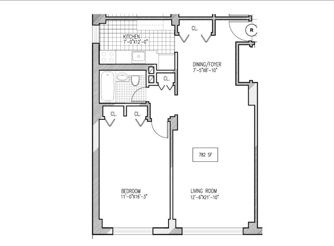 Floorplan for 333 East 49th Street, 5-R