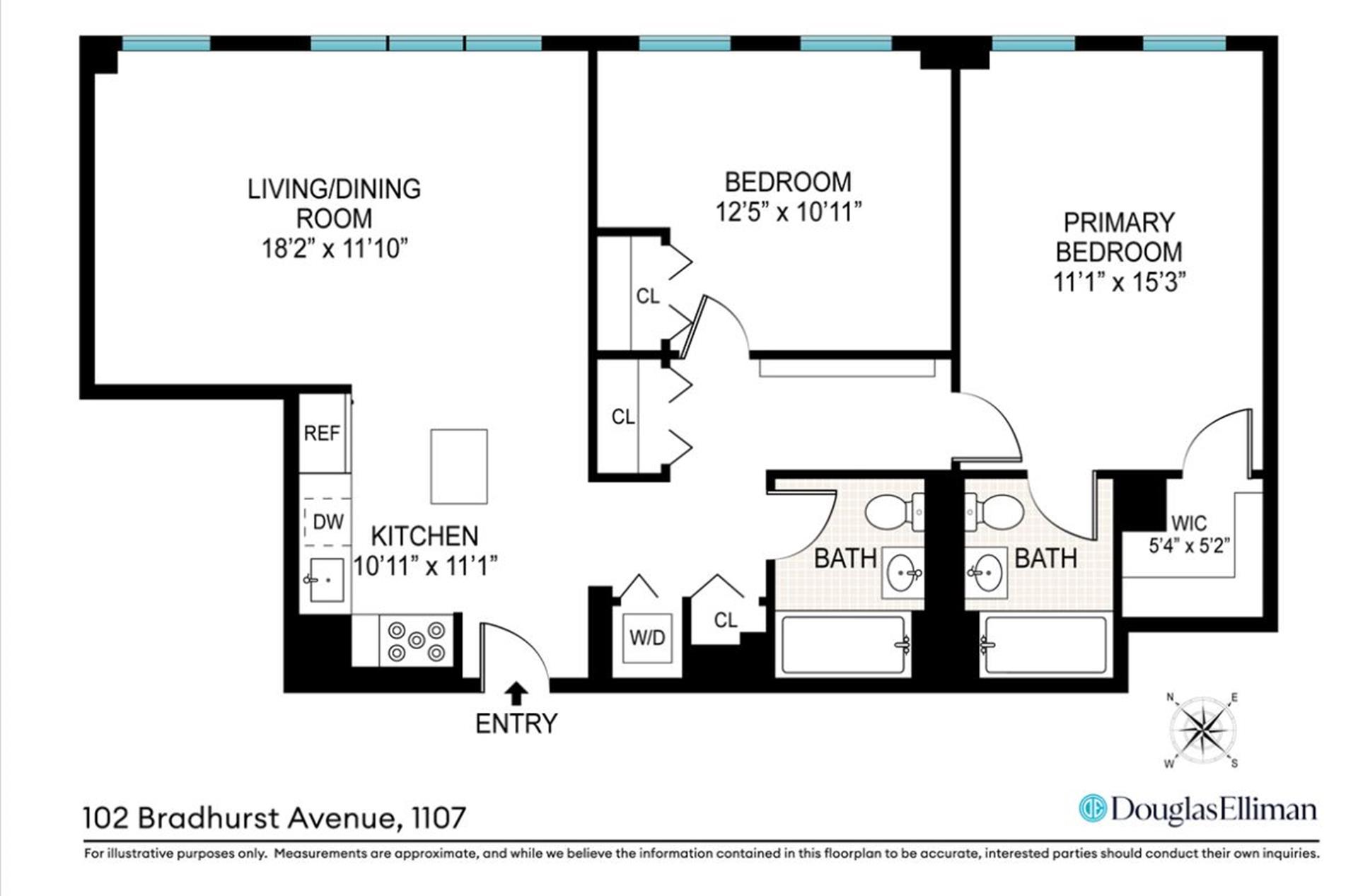 Floorplan for 102 Bradhurst Avenue, 1107