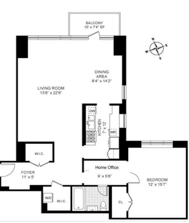 Floorplan for 200 East 66th Street, A1407