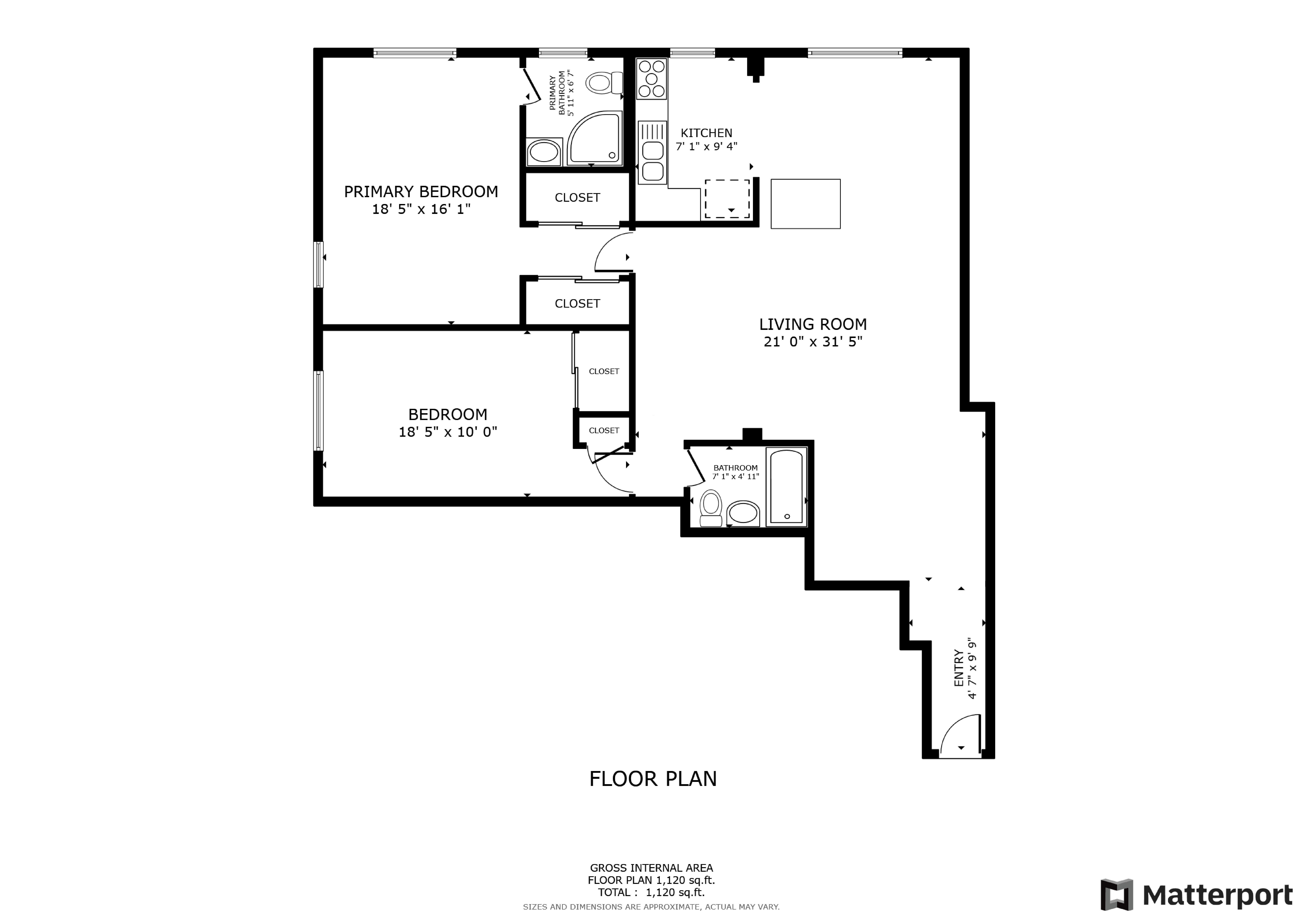 Floorplan for 800 Grand Concourse, 1-DS