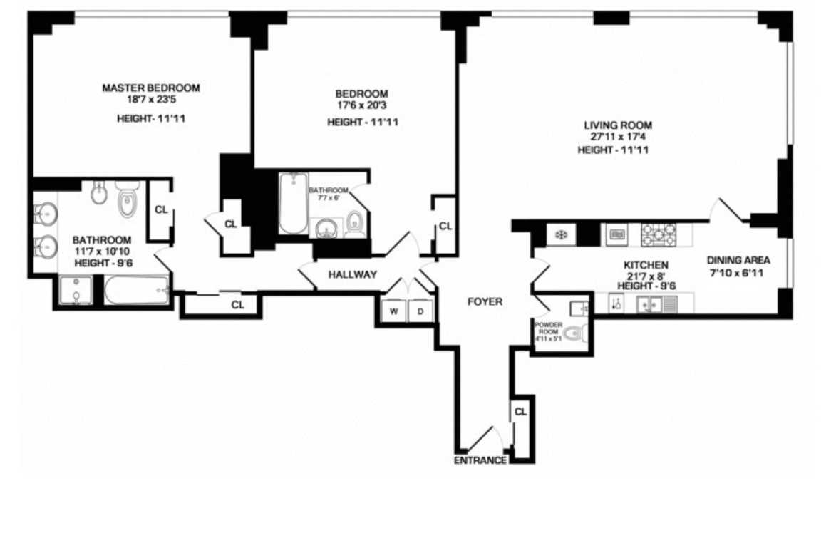 Floorplan for 845 United Nations Plaza, 83D