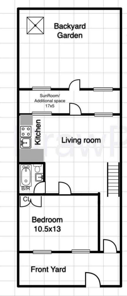 Floorplan for 157, 19th Street, 1