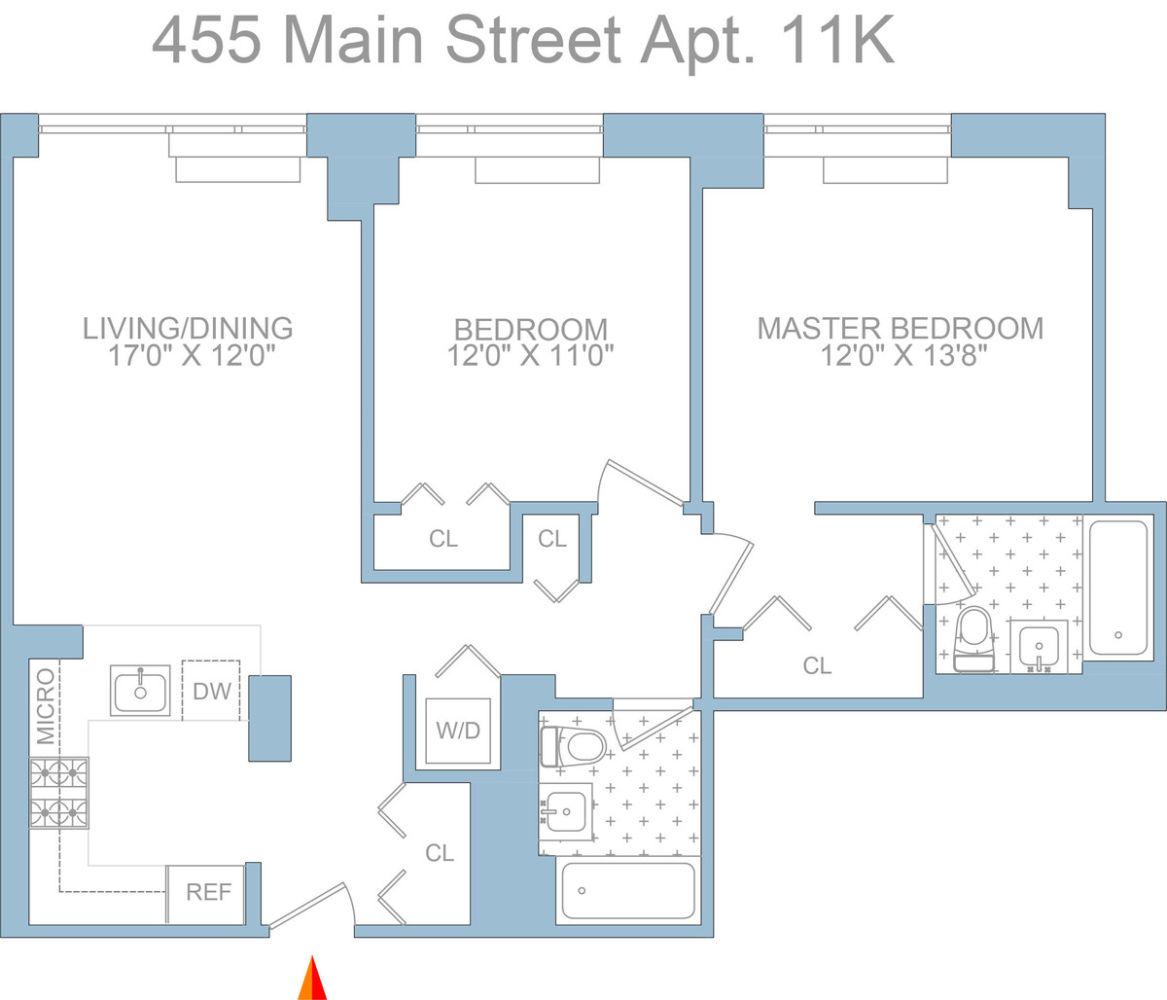 Floorplan for 455 Main Street, 11K