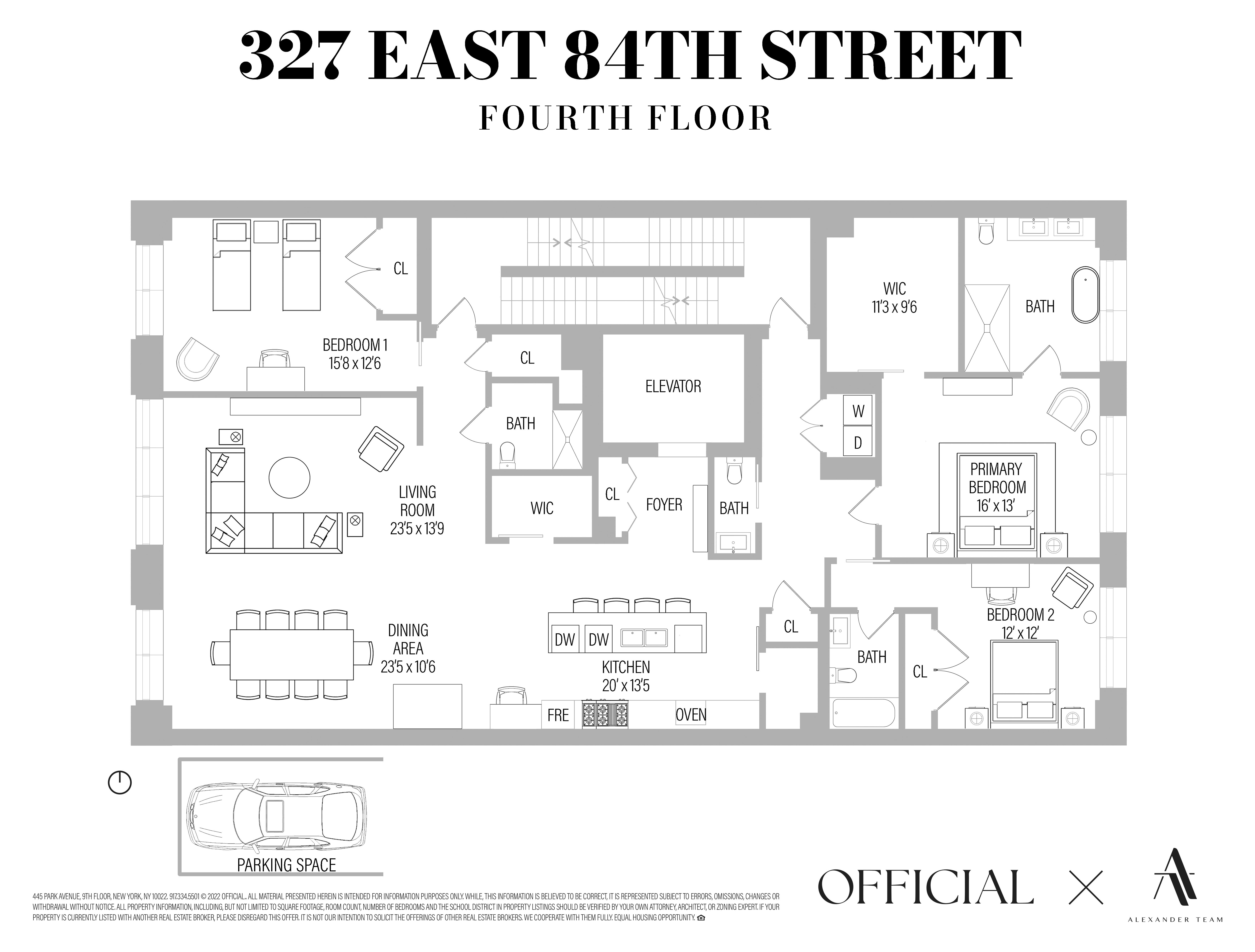 Floorplan for 327 East 84th Street, 4