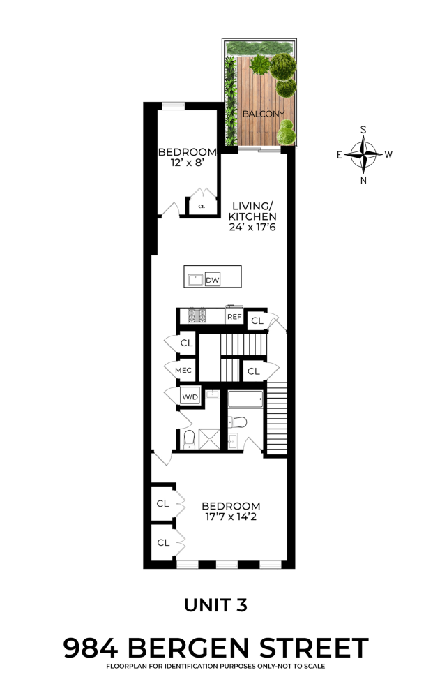 Floorplan for 984 Bergen Street, RESIDENCE3