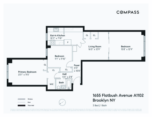 Floorplan for 1655 Flatbush Avenue, A1102