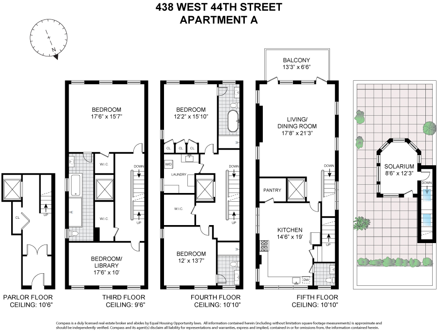 Floorplan for 438 West 44th Street, A