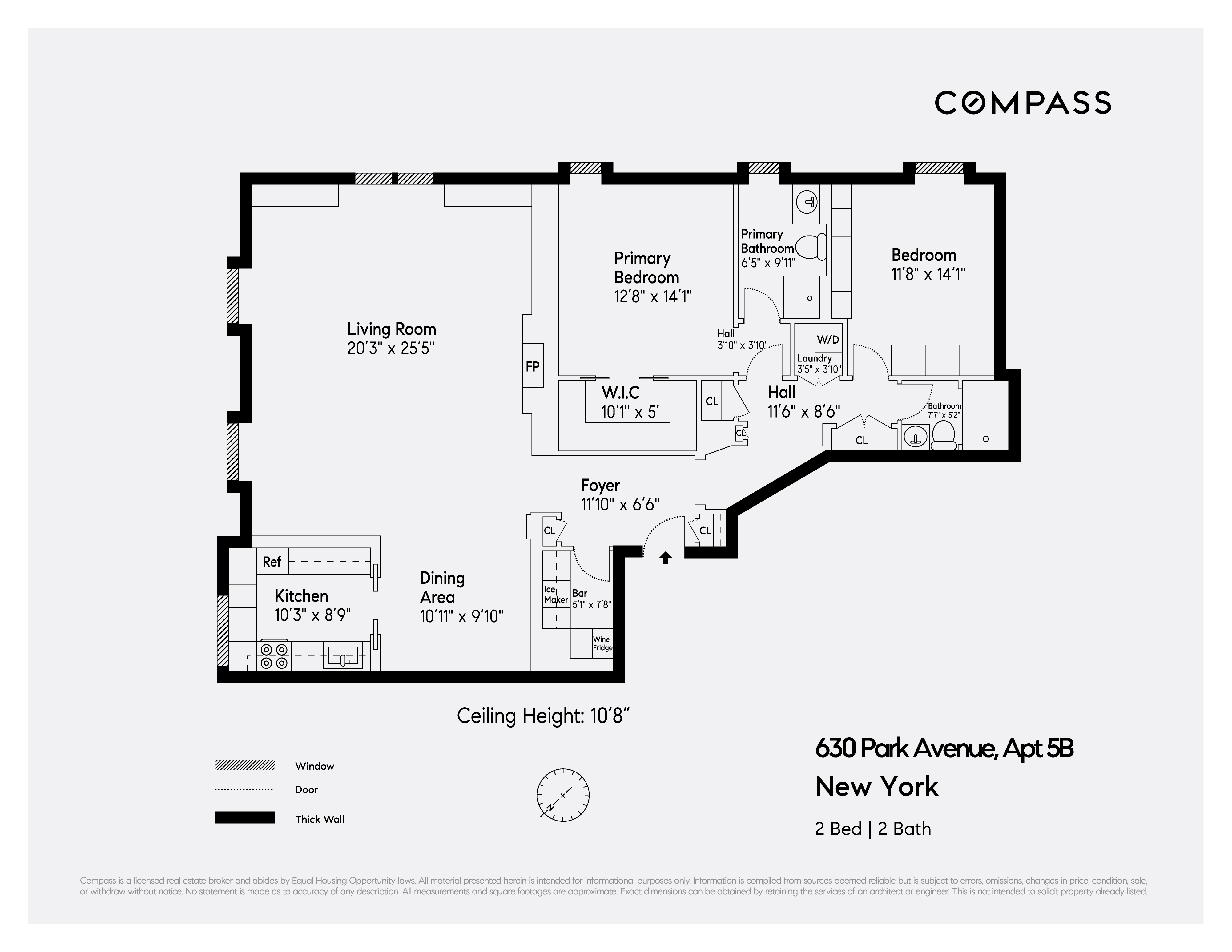 Floorplan for 630 Park Avenue, 5B