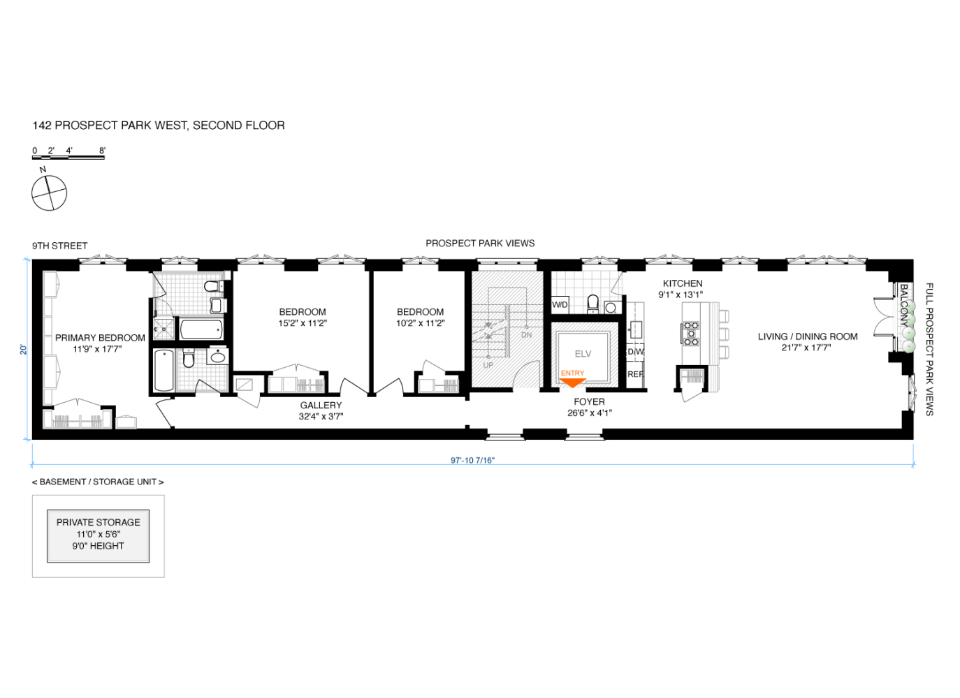 Floorplan for 142 Prospect Park, 2