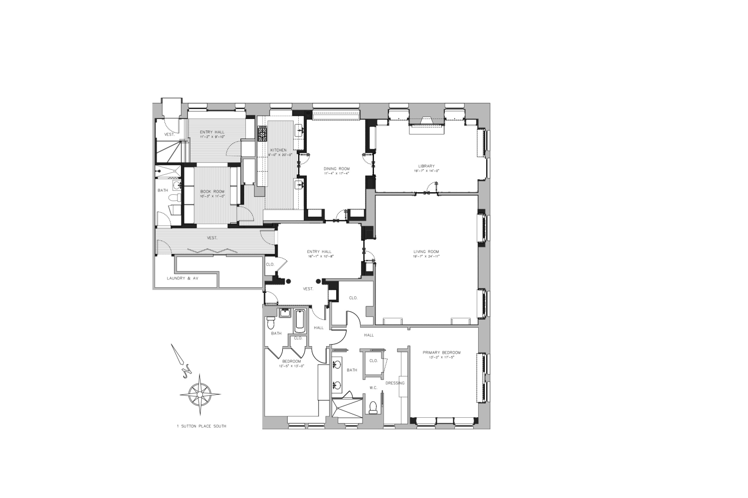 Floorplan for 1 Sutton Place, GRC