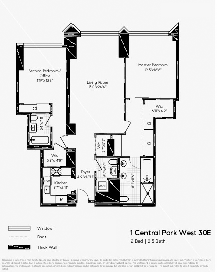 Floorplan for 1 Central Park, 30E