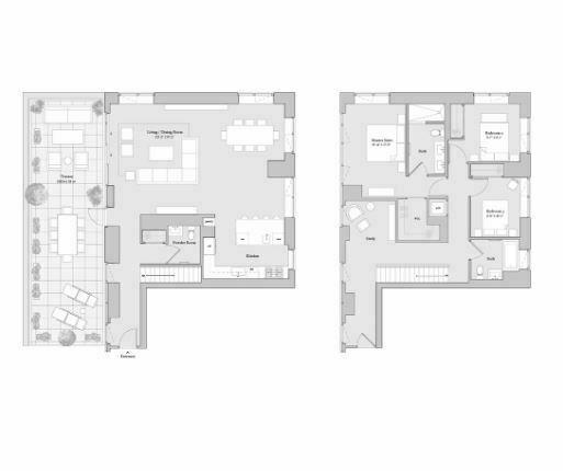 Floorplan for 1399 Park Avenue, 21B