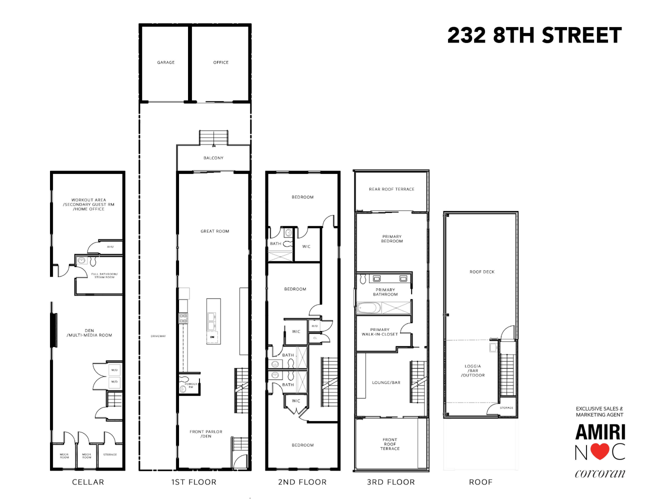 Floorplan for 232 8th Street