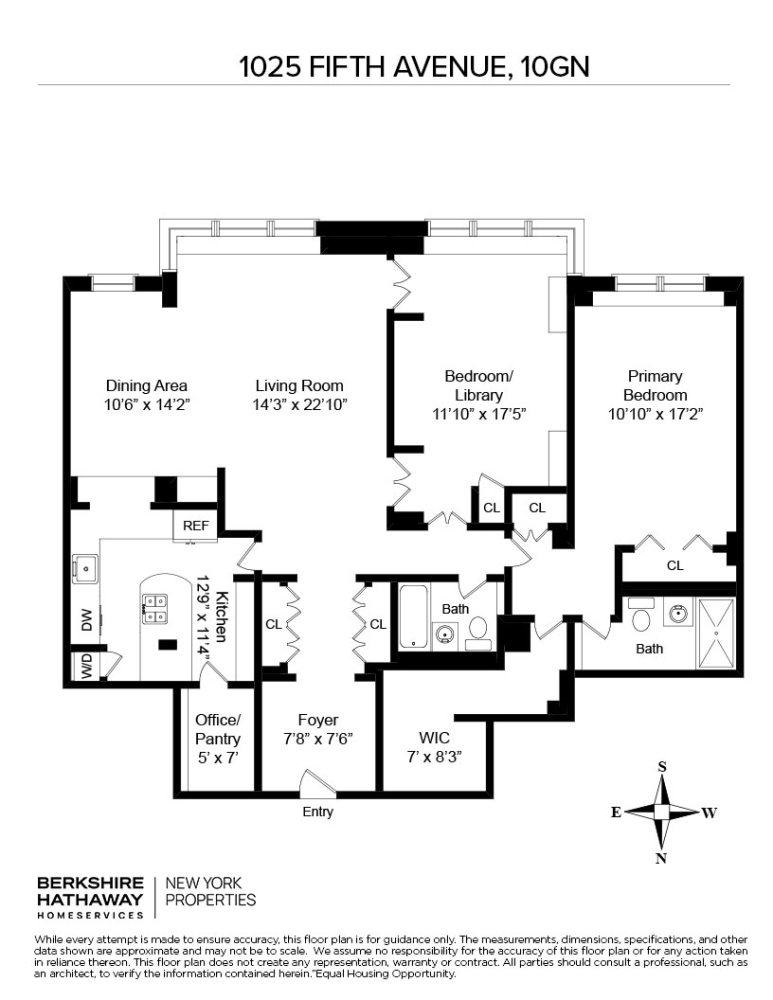 Floorplan for 1025 5th Avenue, 10GN