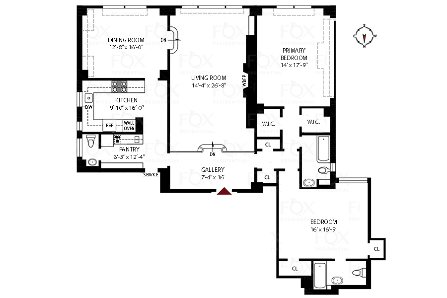 Floorplan for 180 East 79th Street, 14D