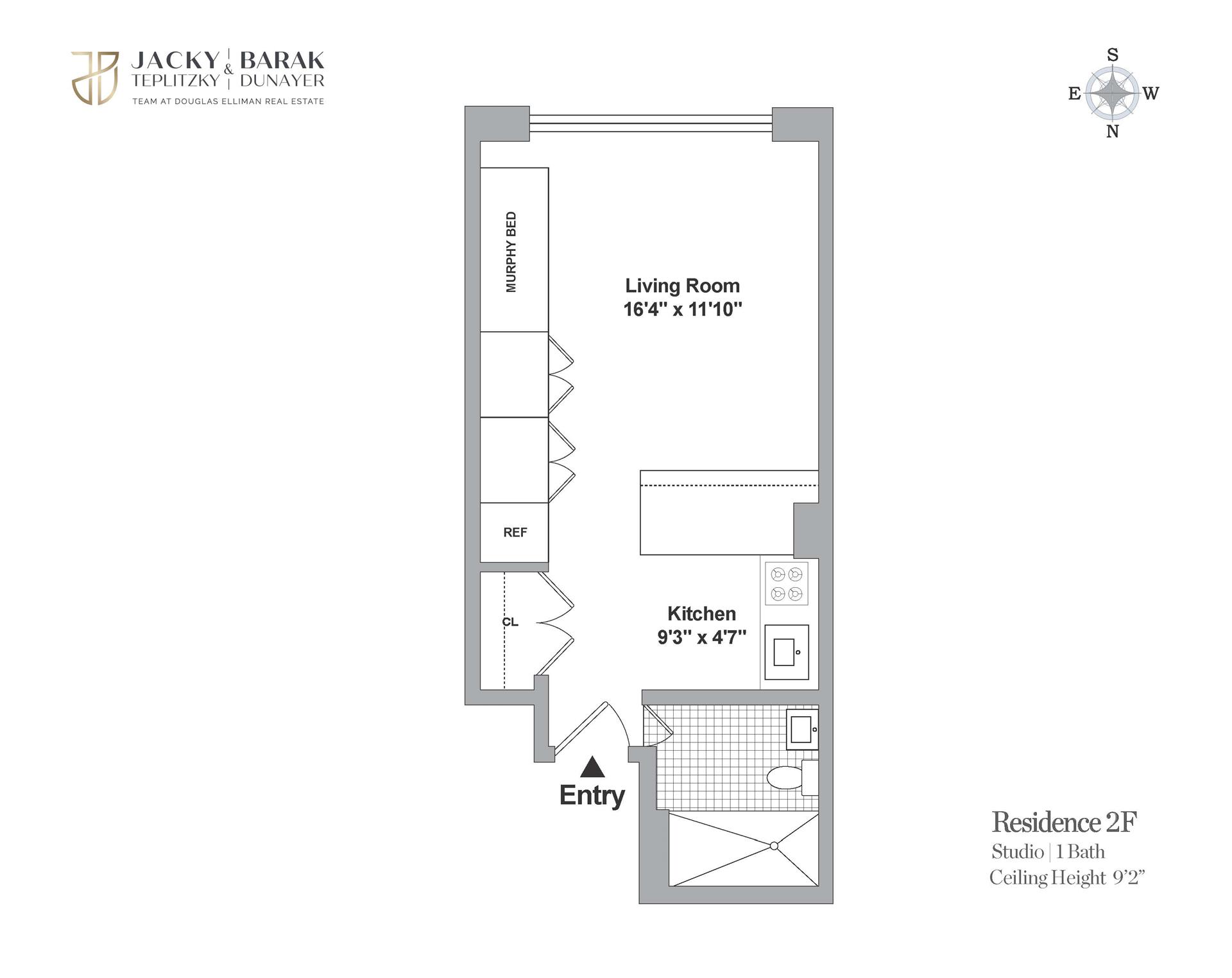 Floorplan for 453 West 22nd Street, 2F