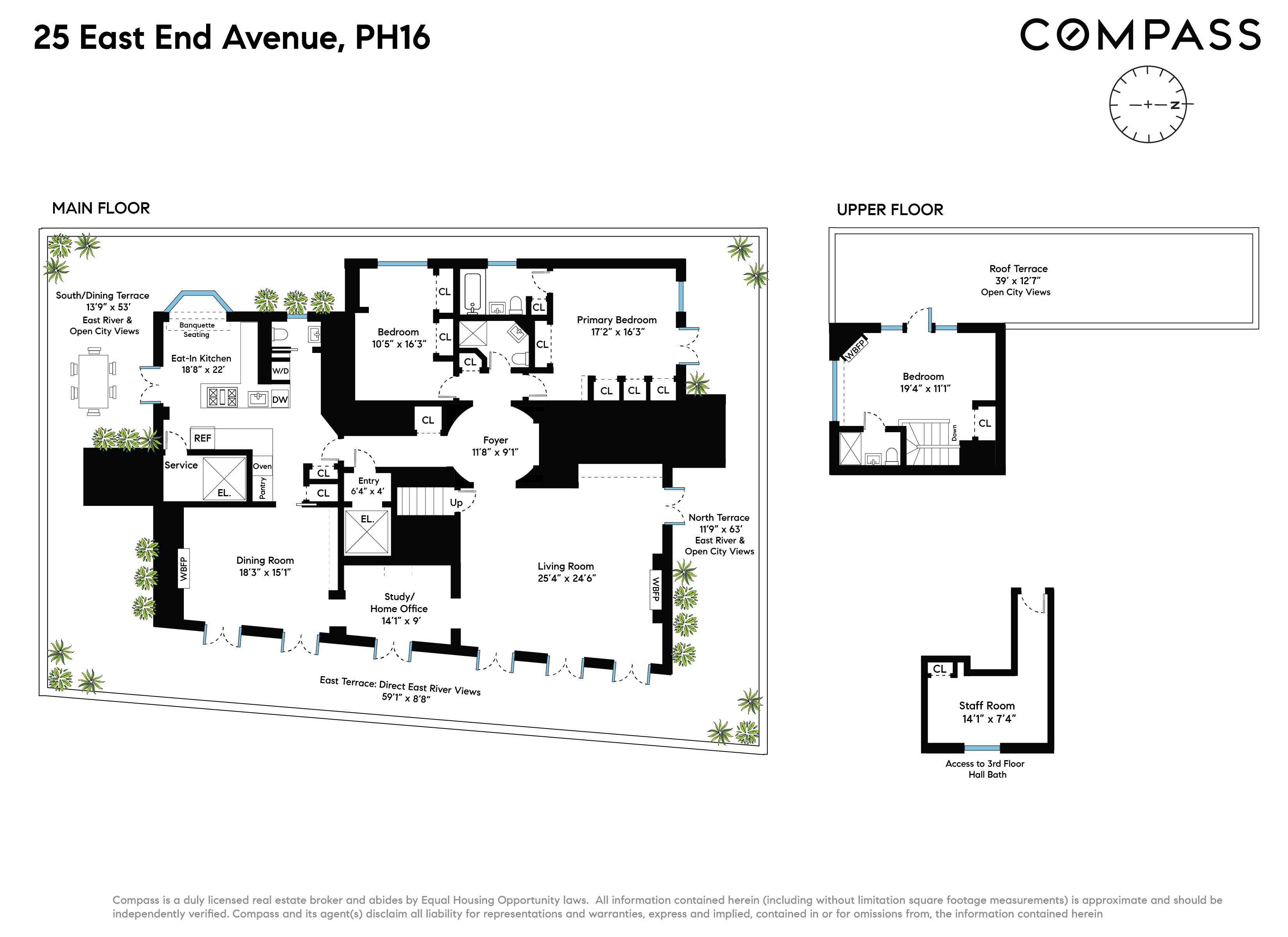 Floorplan for 25 East End Avenue, PH16