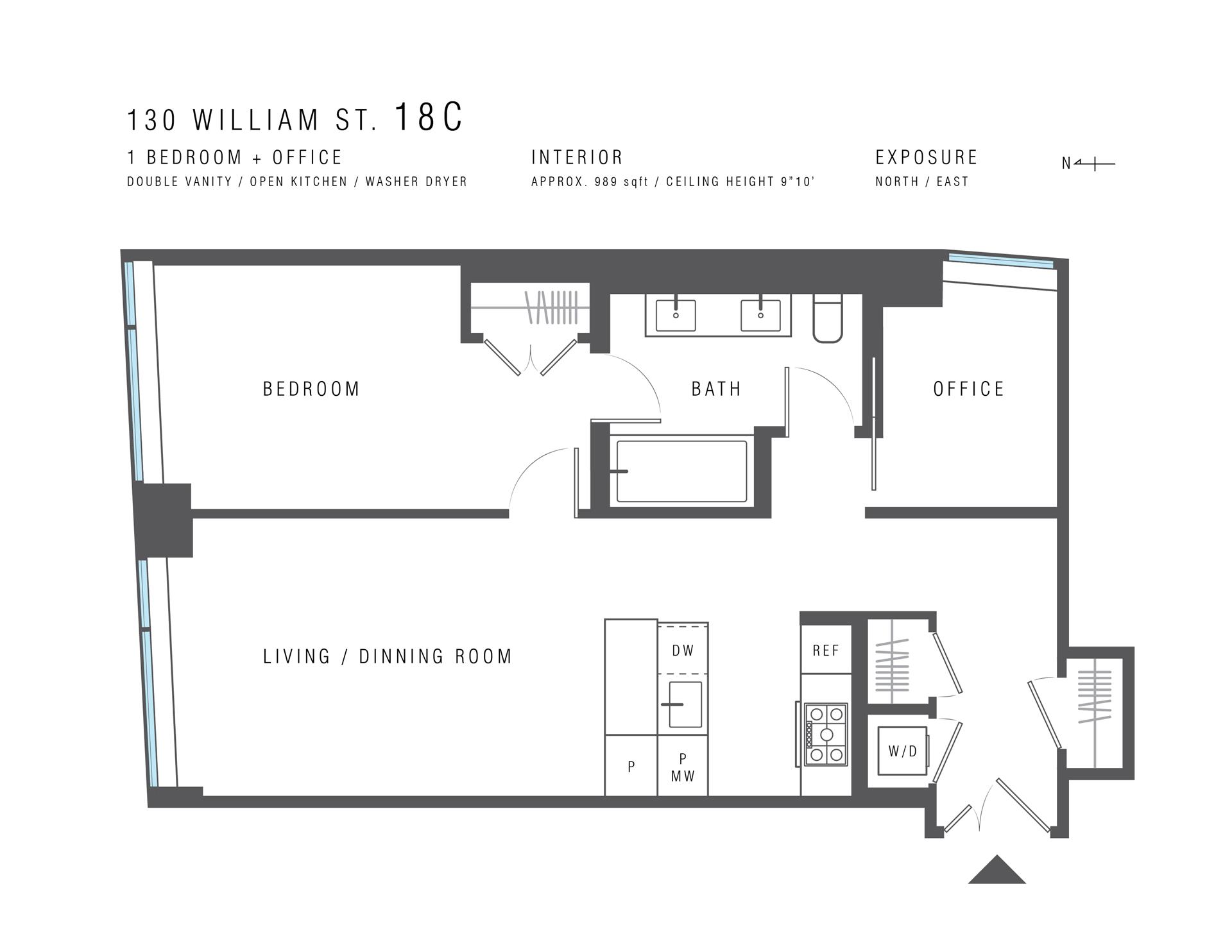 Floorplan for 130 William Street, 18C