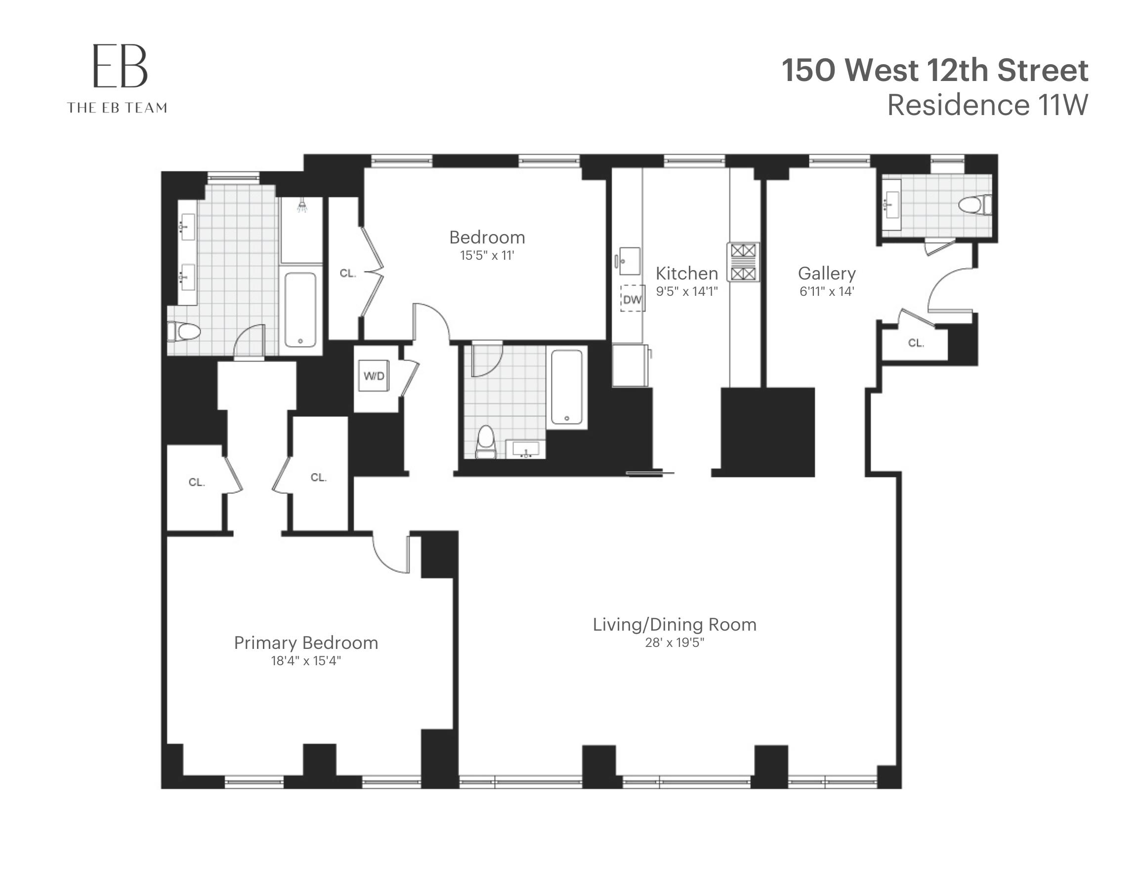 Floorplan for 150 West 12th Street, 11W