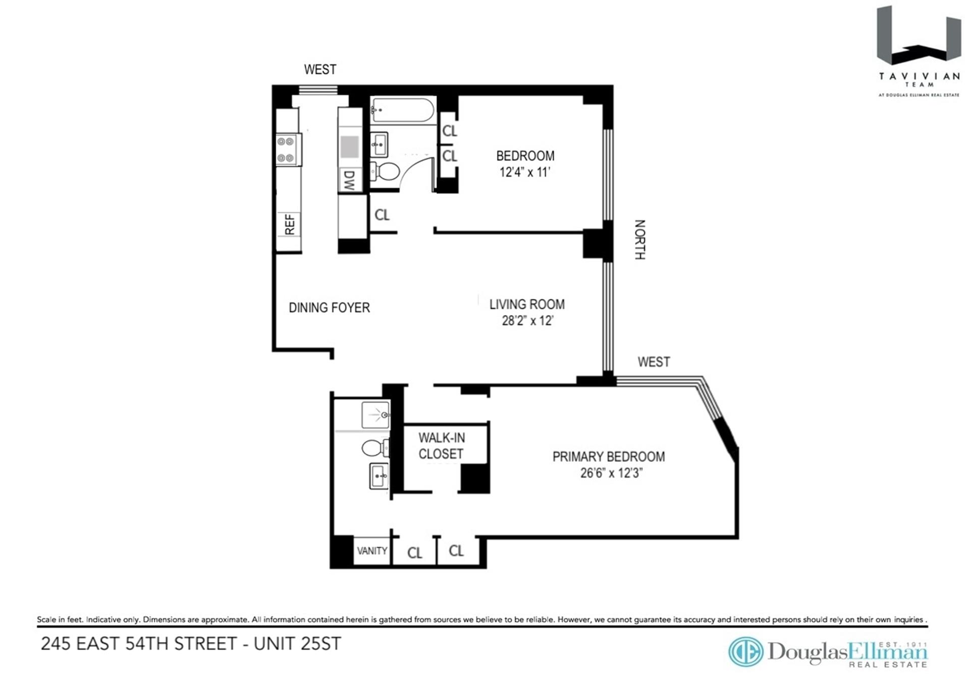 Floorplan for 245 East 54th Street, 25ST