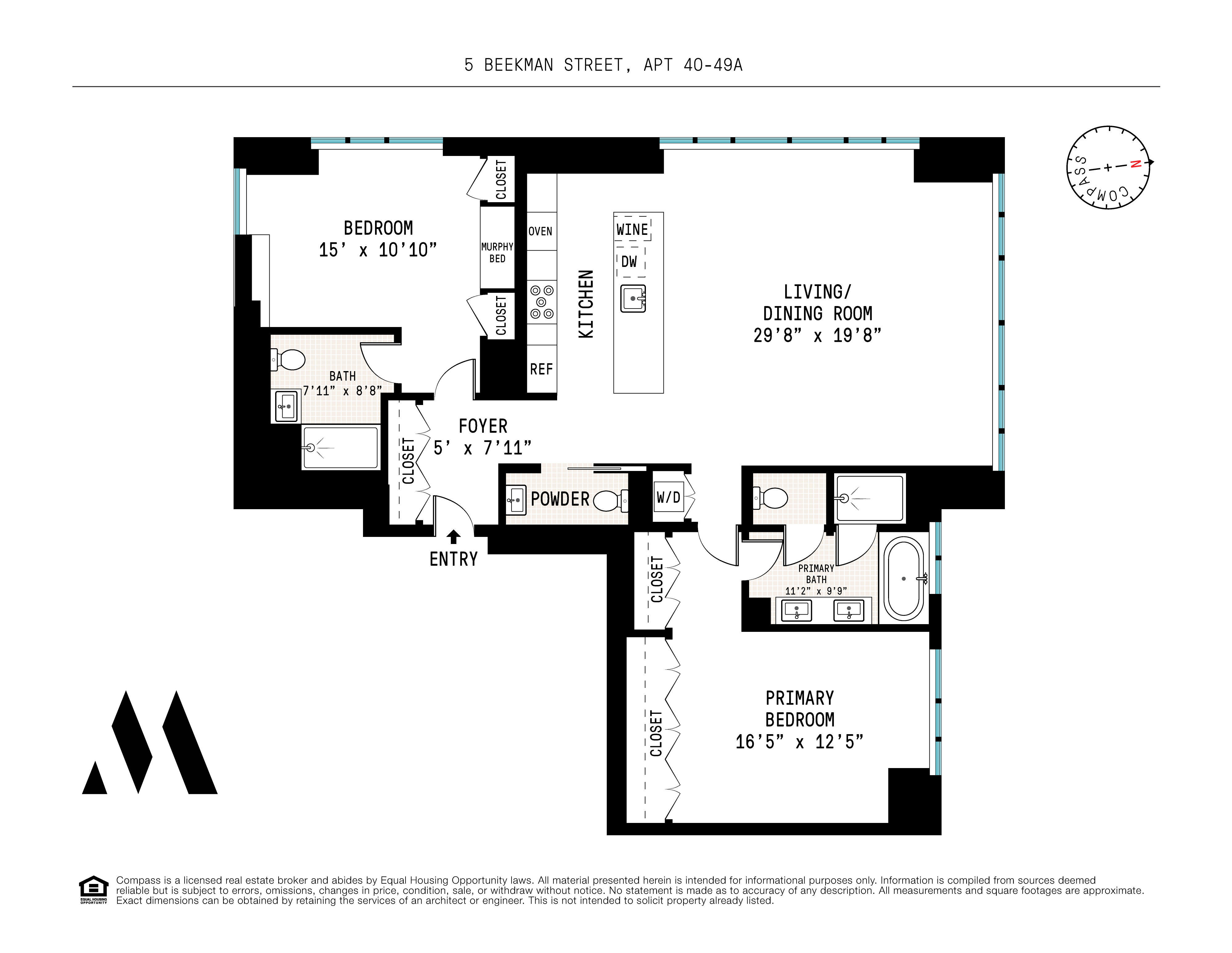 Floorplan for 5 Beekman Street, 48A