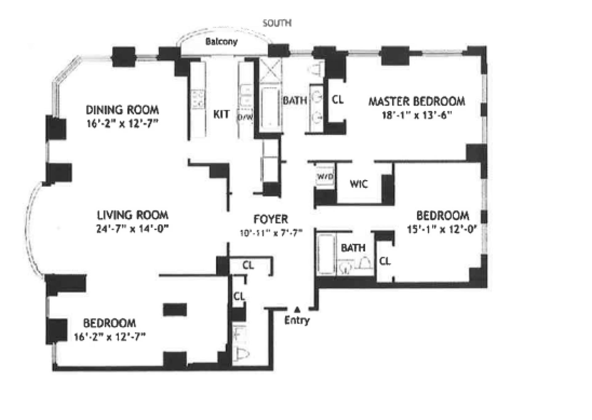 Floorplan for 188 East 78th Street, 11A