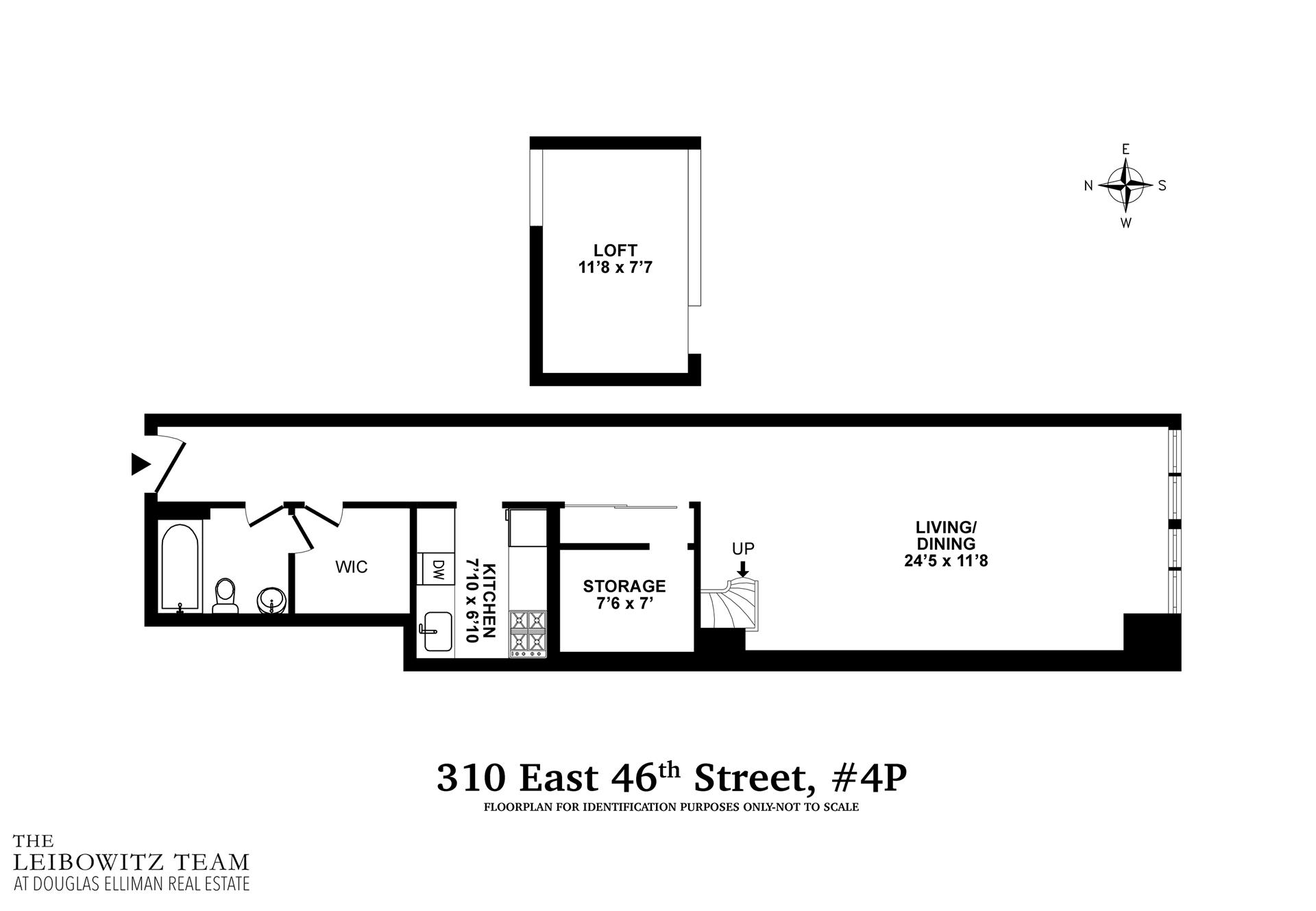 Floorplan for 310 East 46th Street, 4P